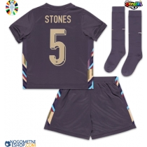 Otroški Nogometni dresi Anglija John Stones #5 Gostujoči EP 2024 Kratek Rokav (+ Kratke hlače)